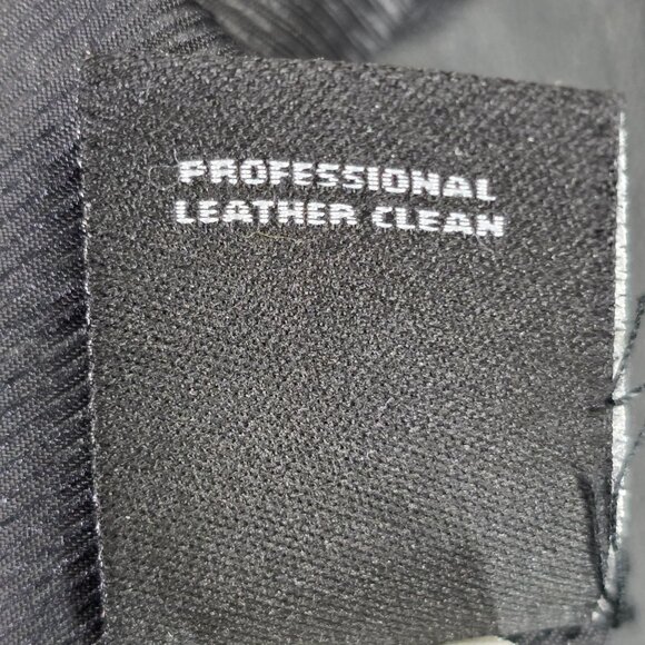 Mens Croft & Barrow Genuine Leather Black Jacket Blazer Lined 3-Button Size XL - Picture 7 of 7